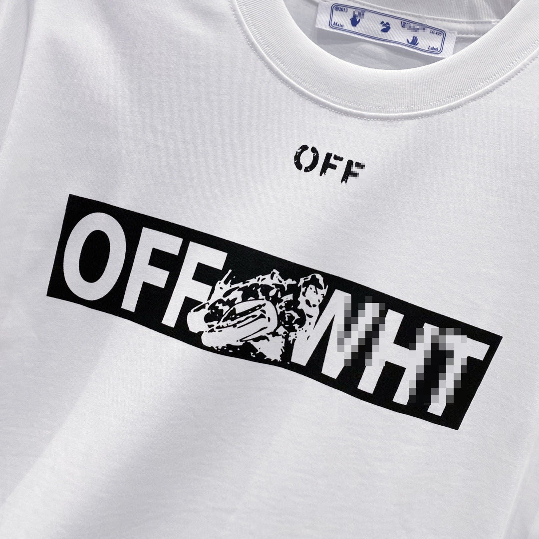 Off-White Arrow Logo Cotton T-shirt#34