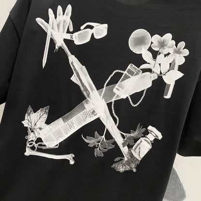Off-White Arrow Logo Cotton T-shirt#1050