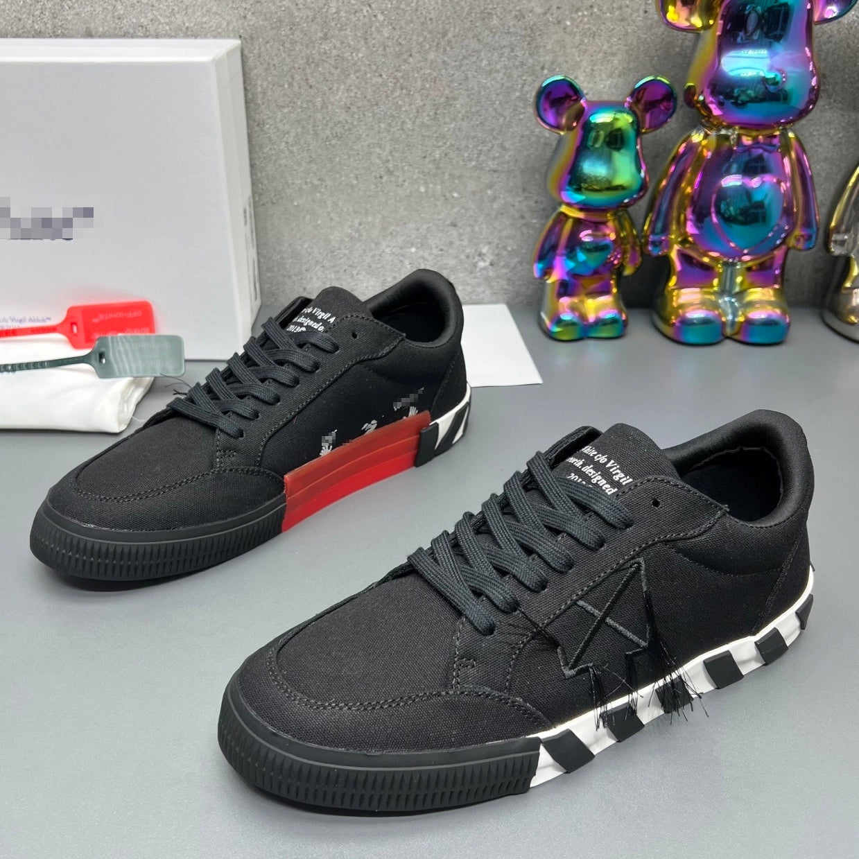 Off-White Canvas Sneakers#67