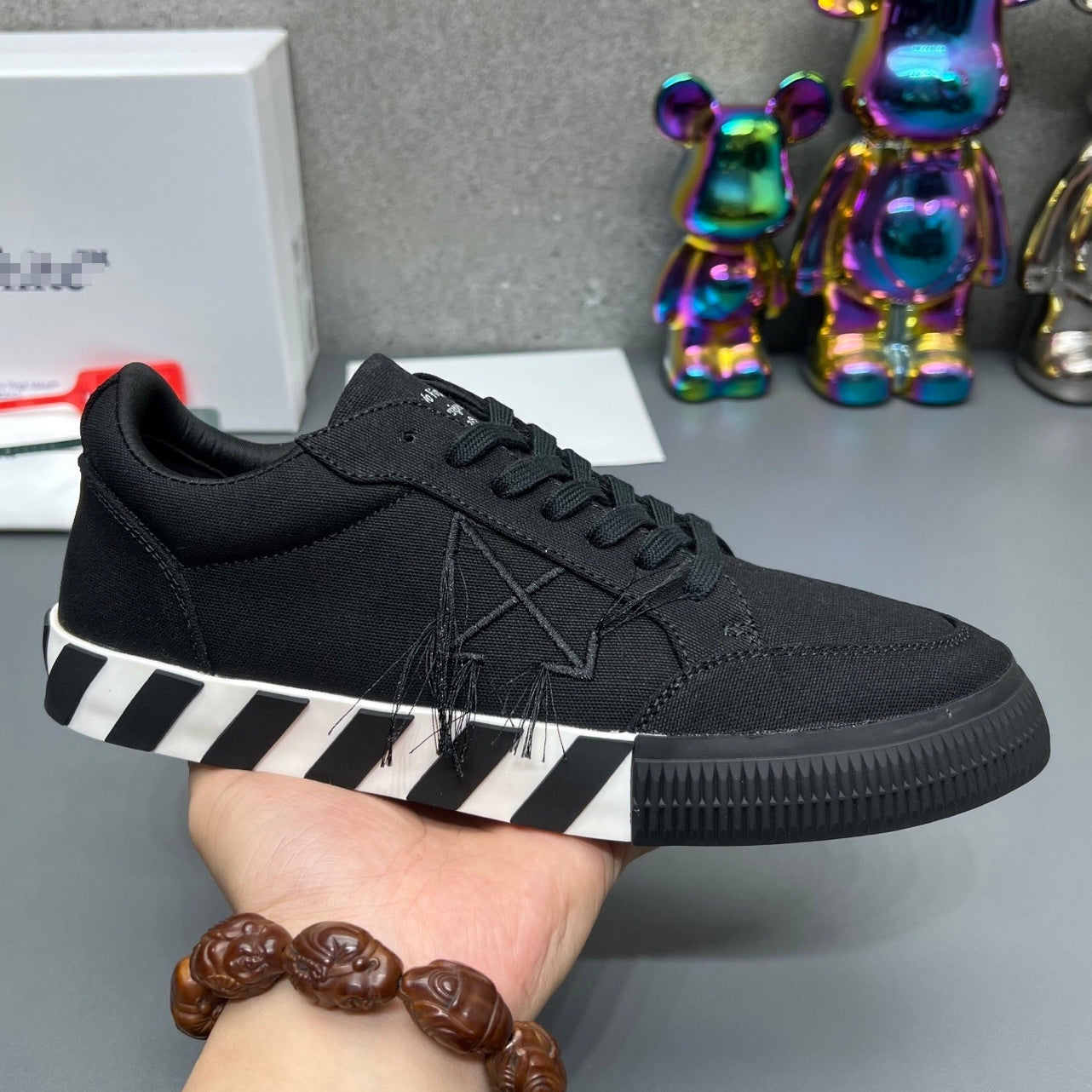 Off-White Canvas Sneakers#67