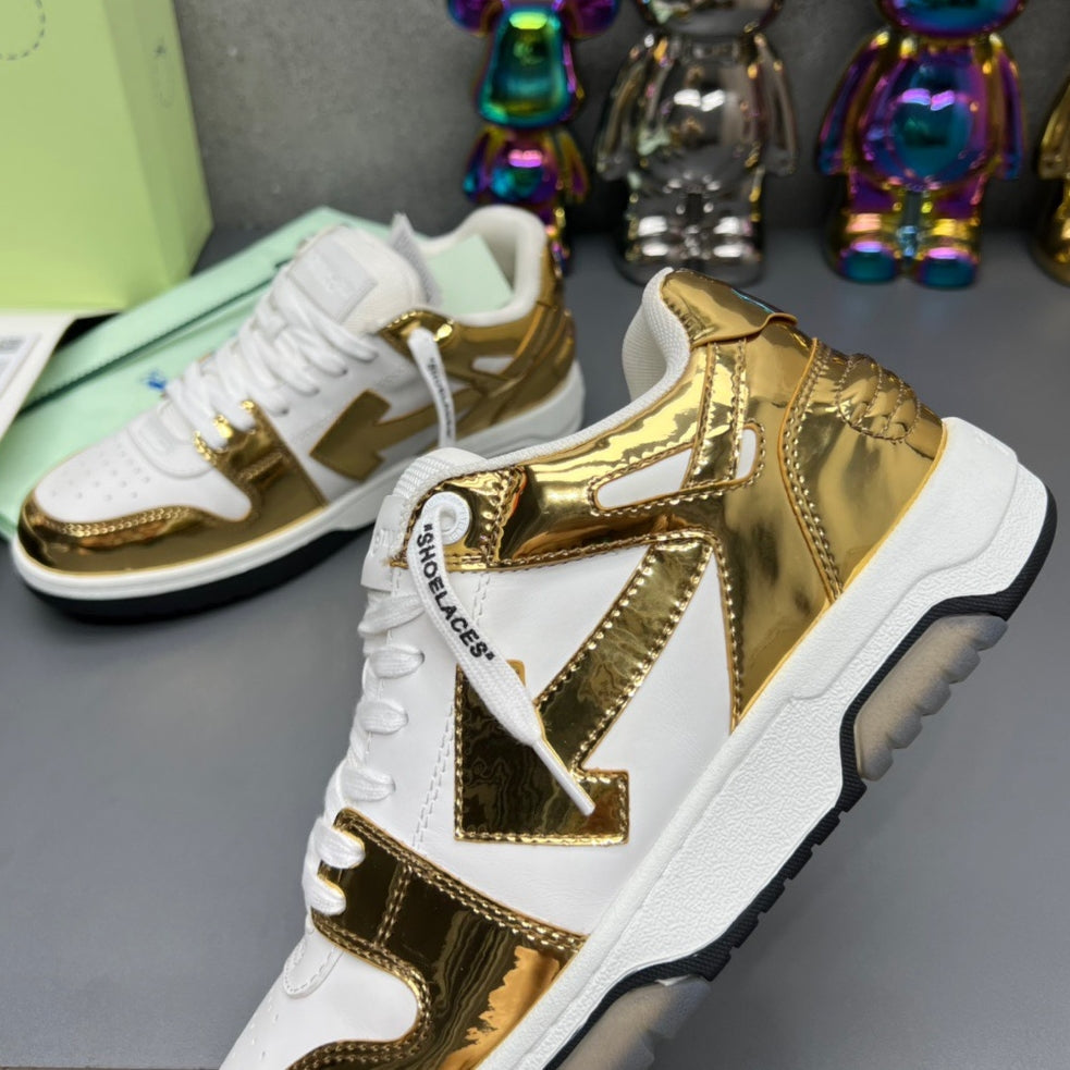 Off-White Arrow Logo Leather Sneakers #42