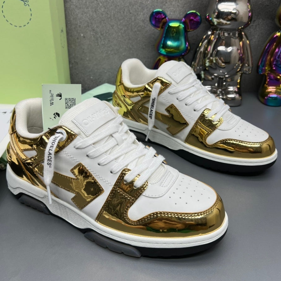 Off-White Arrow Logo Leather Sneakers #42