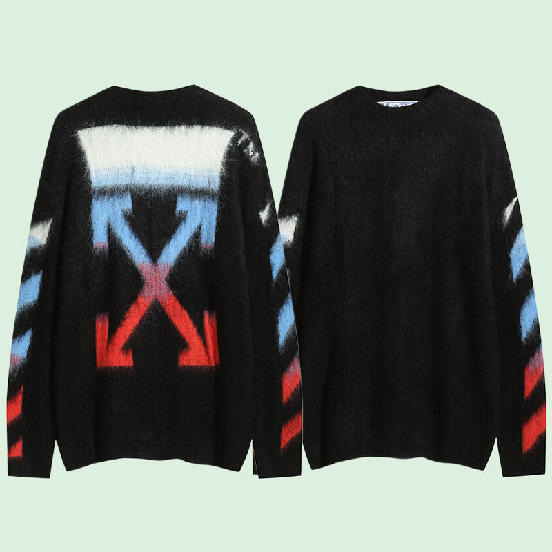 Off-White Intarsia Knit Sweater#17