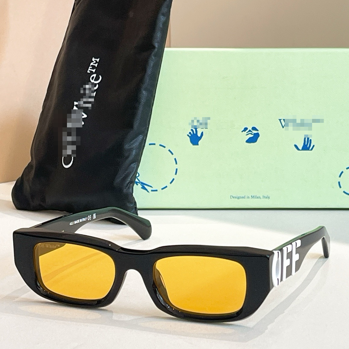 Off-White Arrow logo sunglasses#124