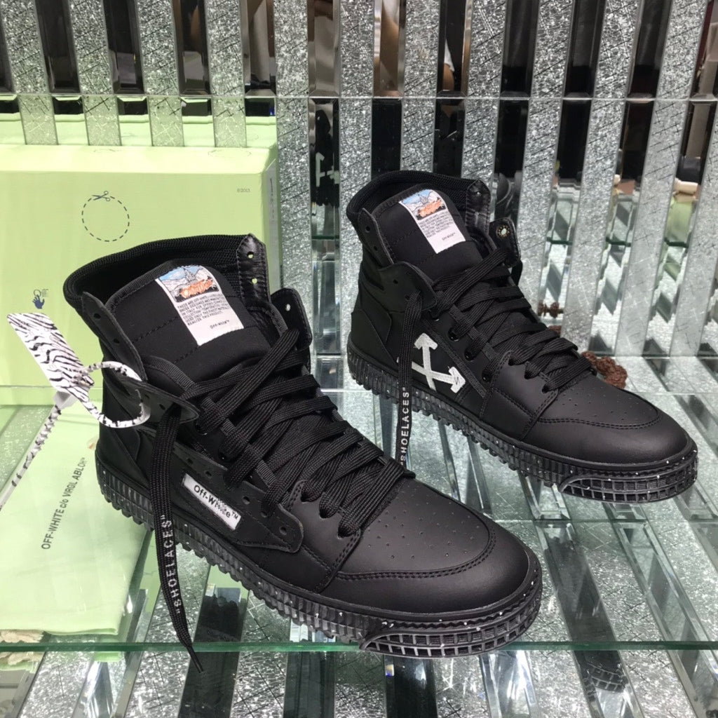 Off-White Arrow Logo Leather Sneakers #34