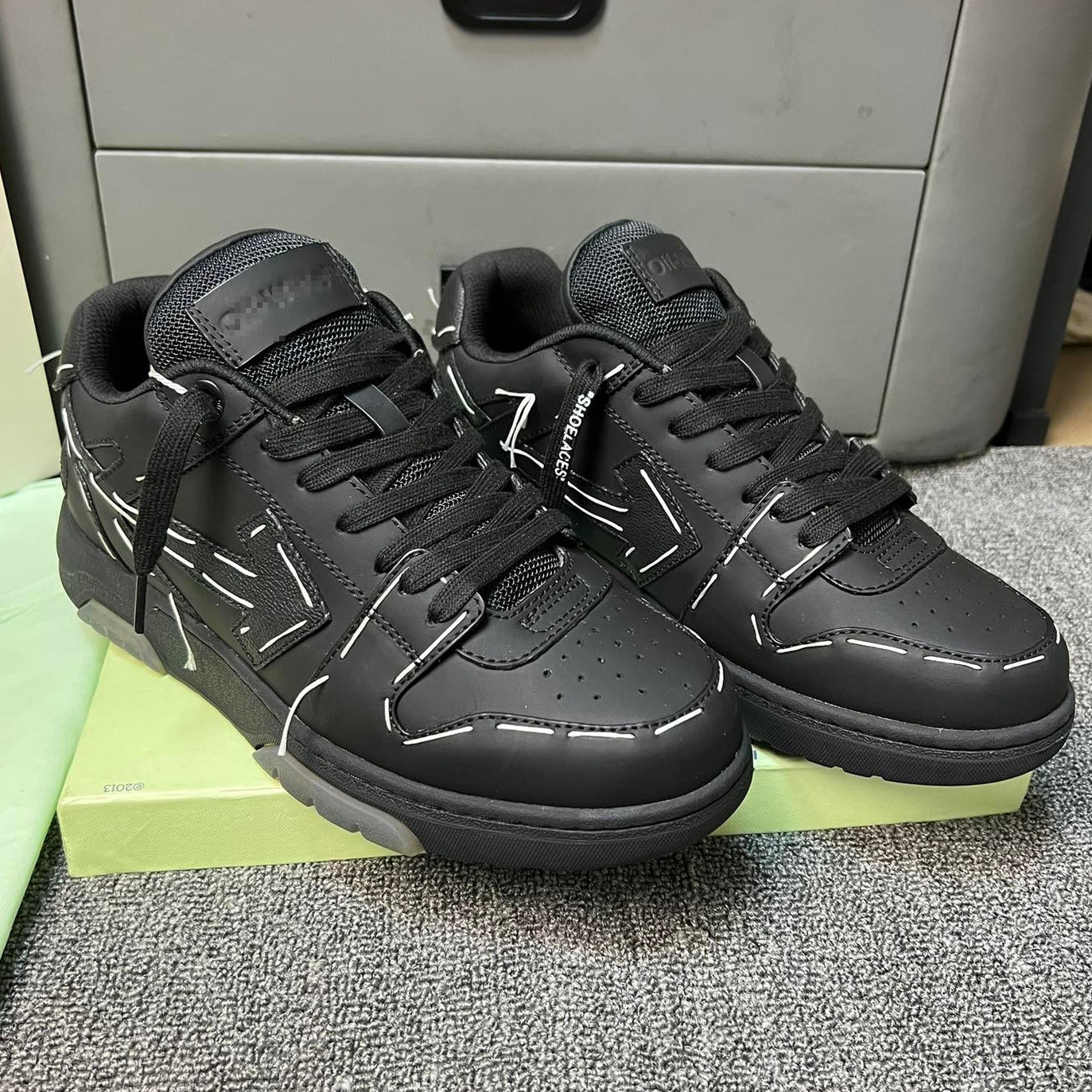 Off-White Arrow logo leather Sports shoes#18