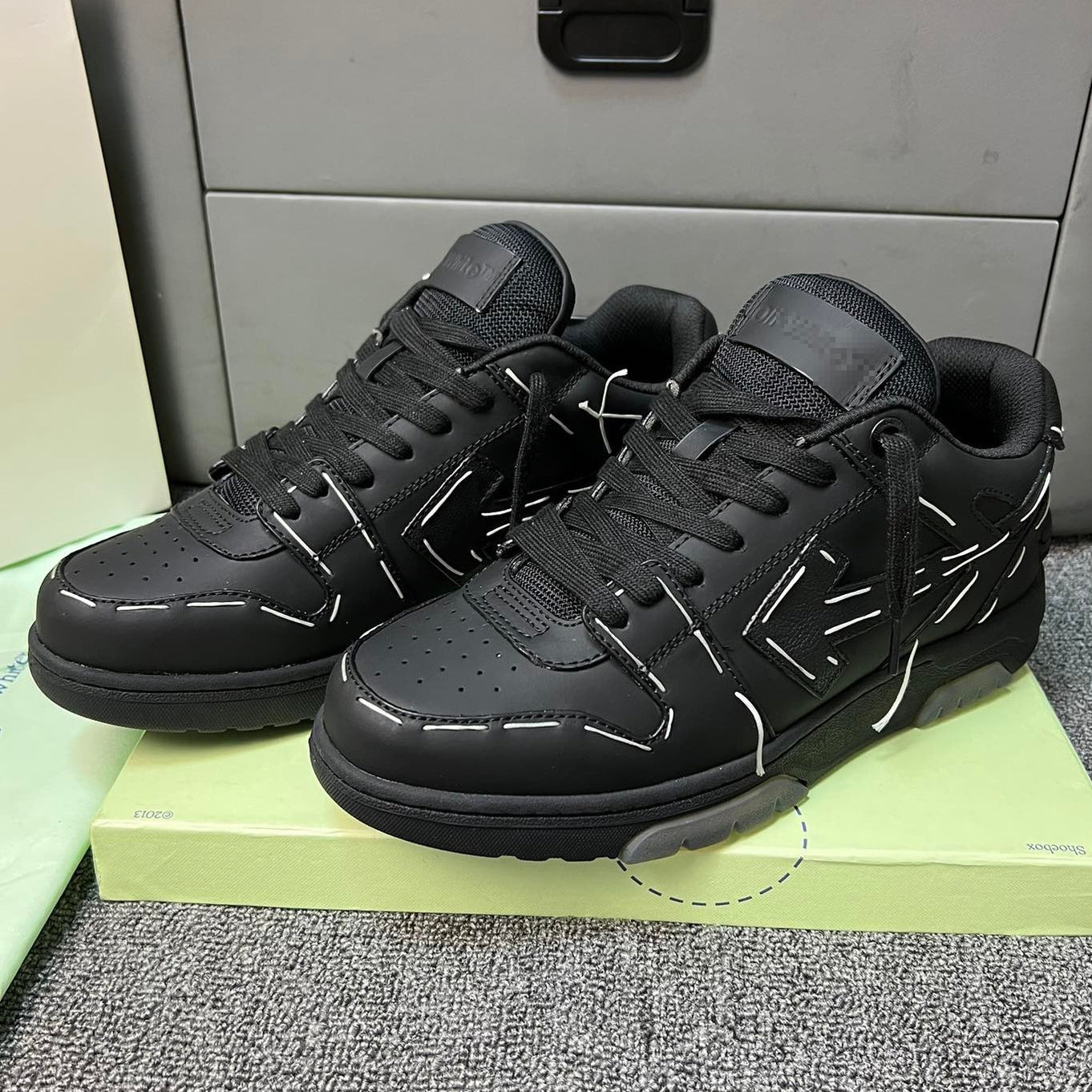 Off-White Arrow logo leather Sports shoes#18