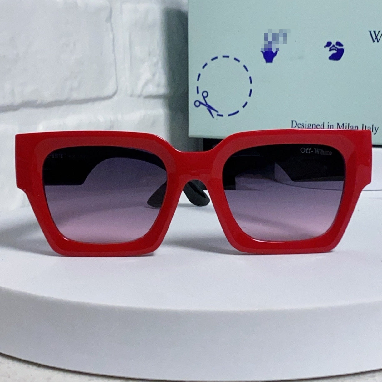 Off-White Arrow logo sunglasses#005