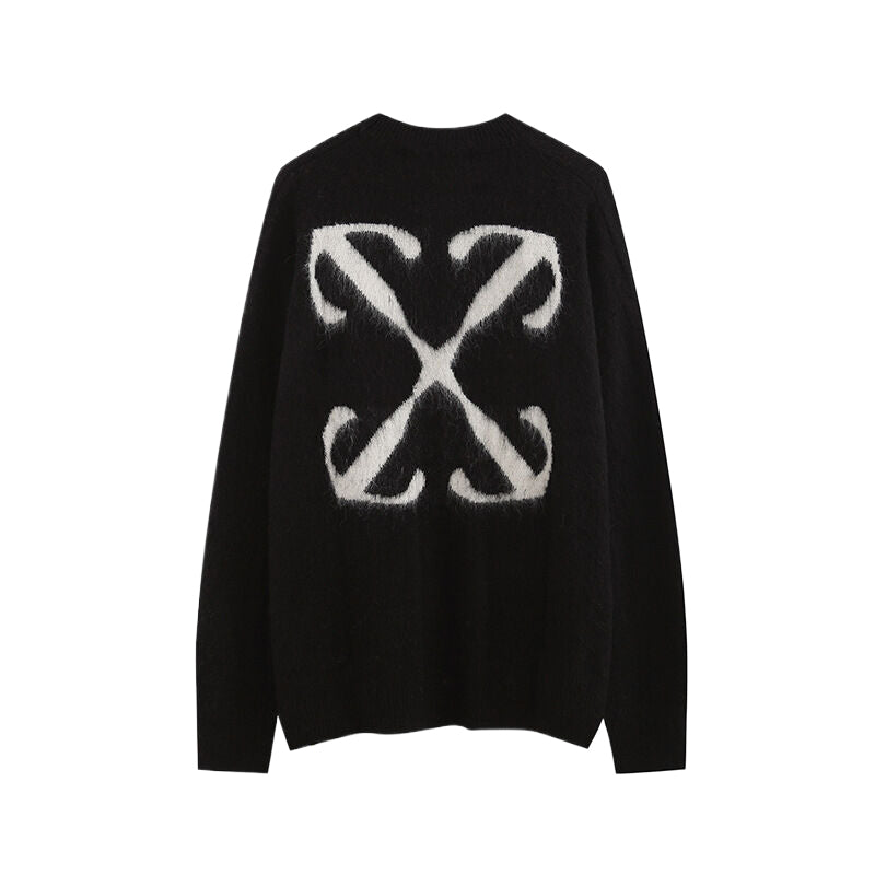 Off-White Intarsia Knit Sweater#7
