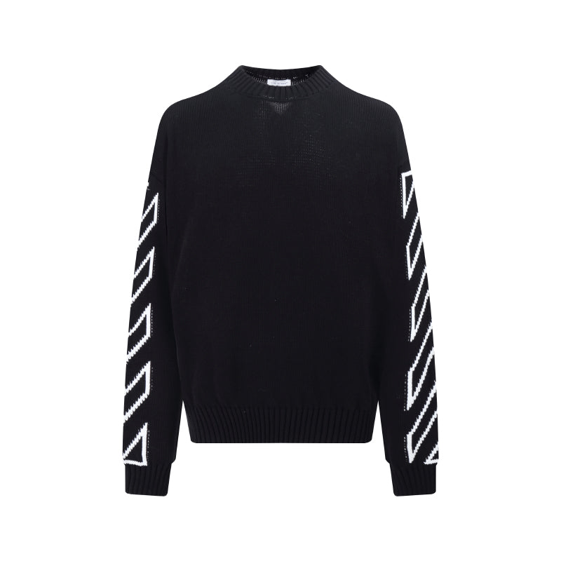 Off-White Intarsia Knit Sweater#11