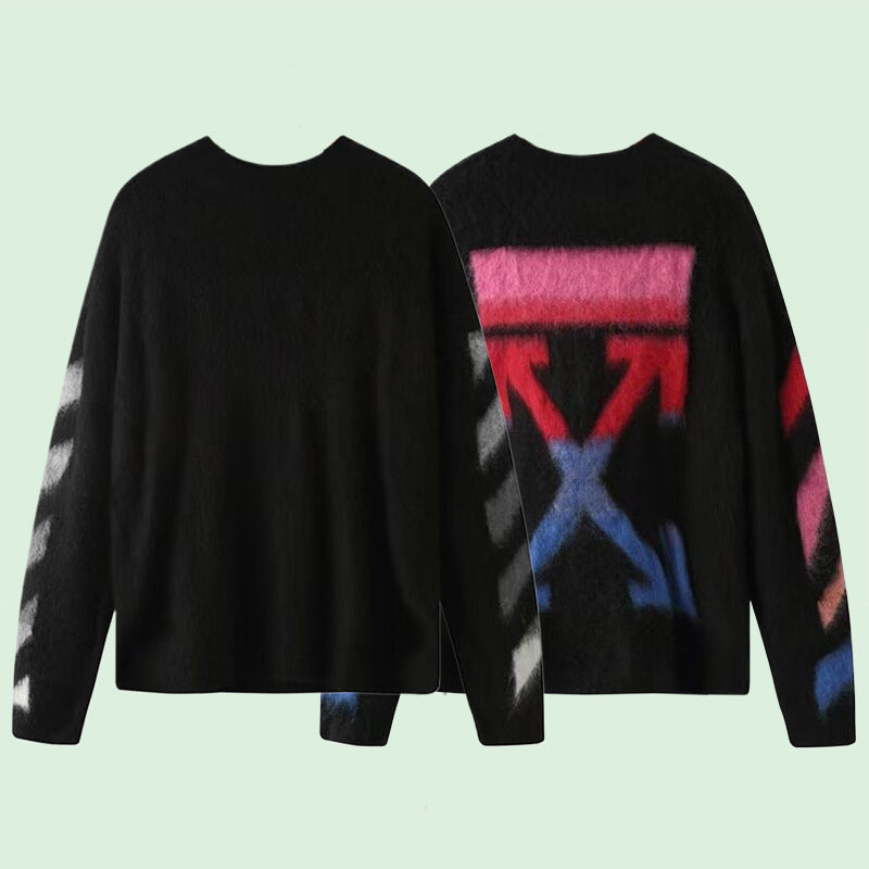 Off-White Intarsia Knit Sweater#1