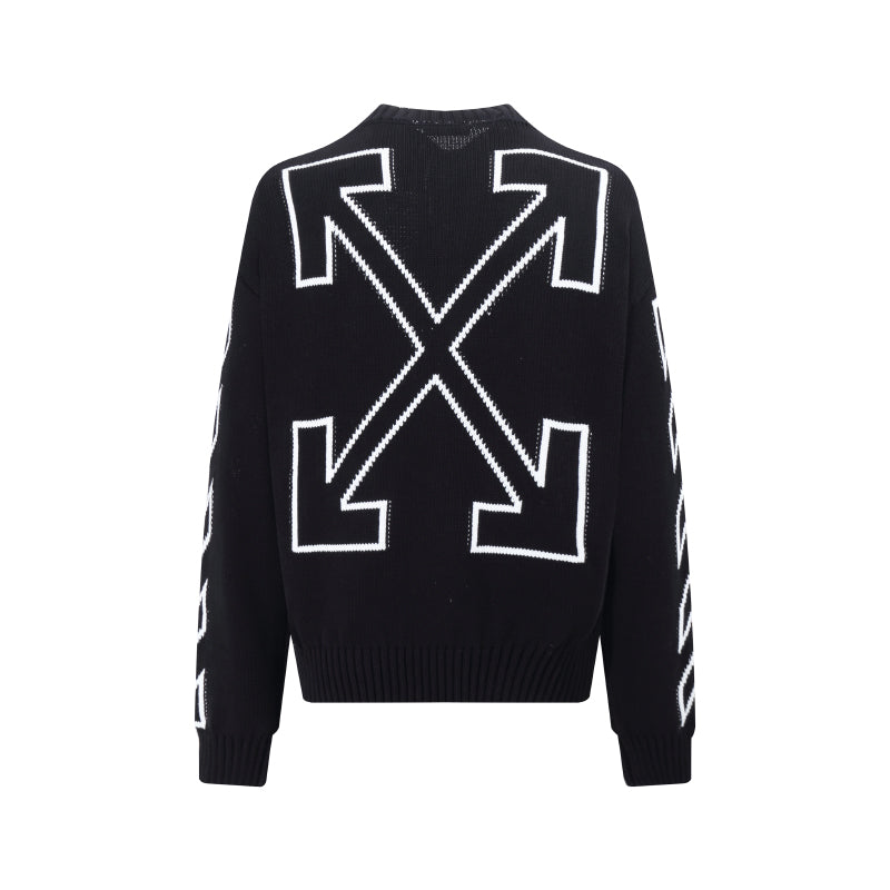 Off-White Intarsia Knit Sweater#11