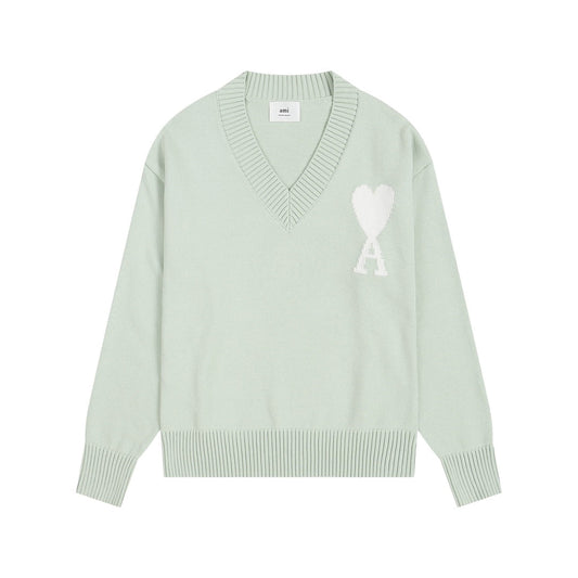 AMI PARIS Cotton and wool sweater