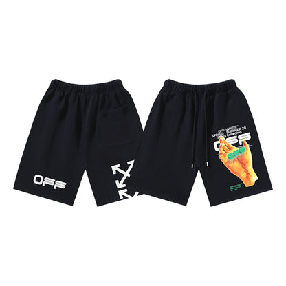 Off-White arrow print shorts#15