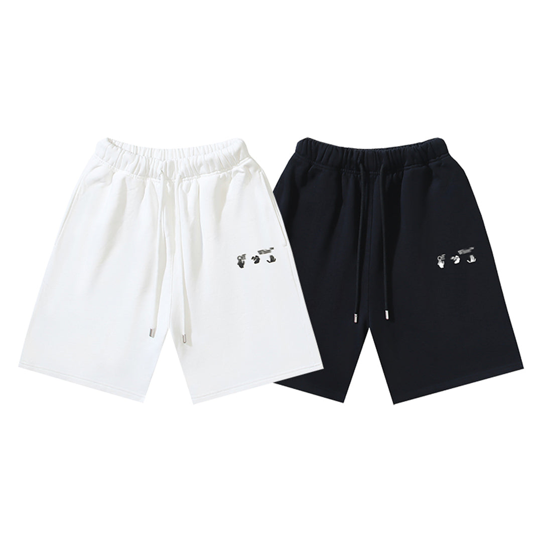 Off-White arrow print shorts#14