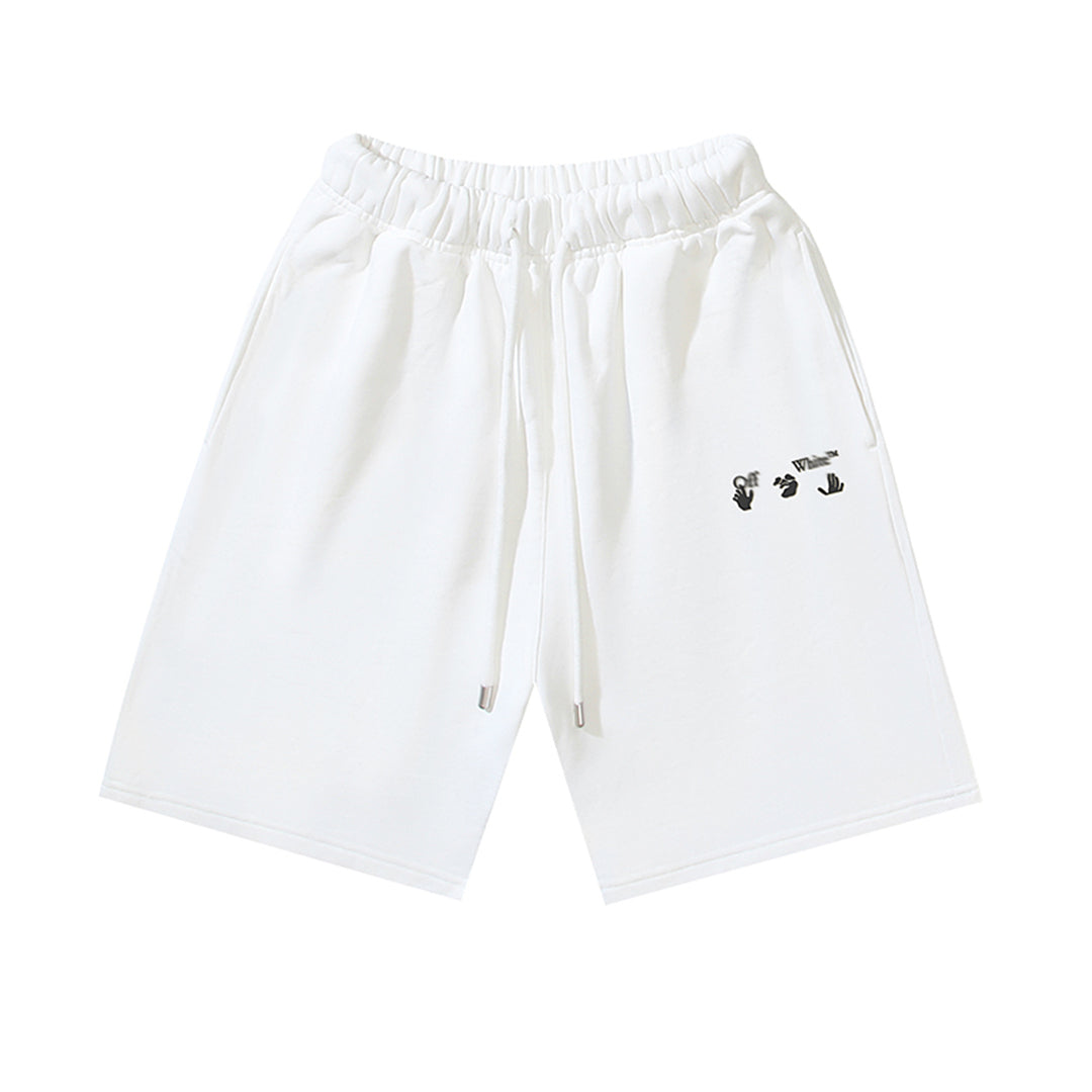 Off-White arrow print shorts#14